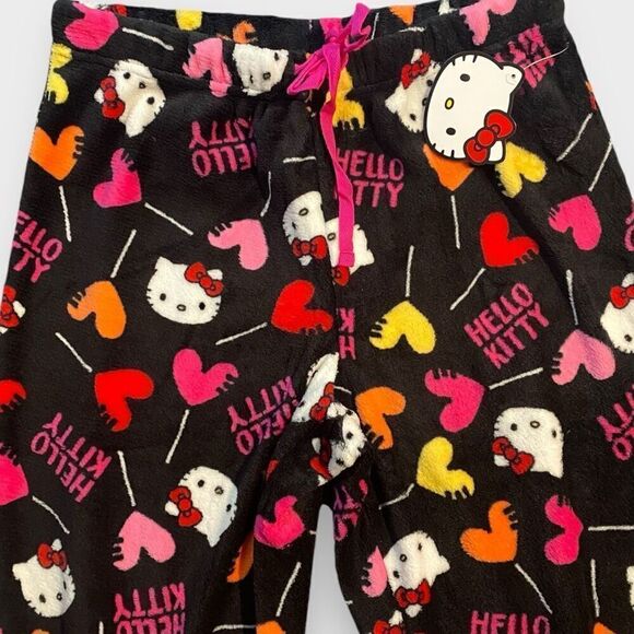 Hello Kitty “Heart Suckers” Fuzzy Soft Touch Pajama Pants Womens size X-Large - Picture 5 of 11